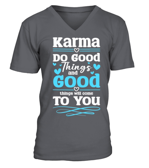 Karma Positive Sarcasm V-Neck T-shirt