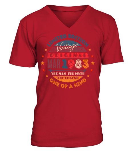 Vintage Original March 1983 V-Neck T-shirt
