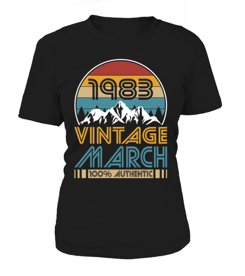 40th birthday march 1983 vintage 1983 Women's T-Shirt