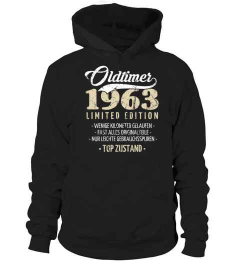 60th Birthday Vintage 1963 Hoodie Unisex