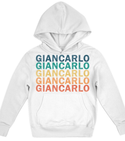 Giancarlo Name T Shirt - Giancarlo Vintage Retro N Kids Hoodie