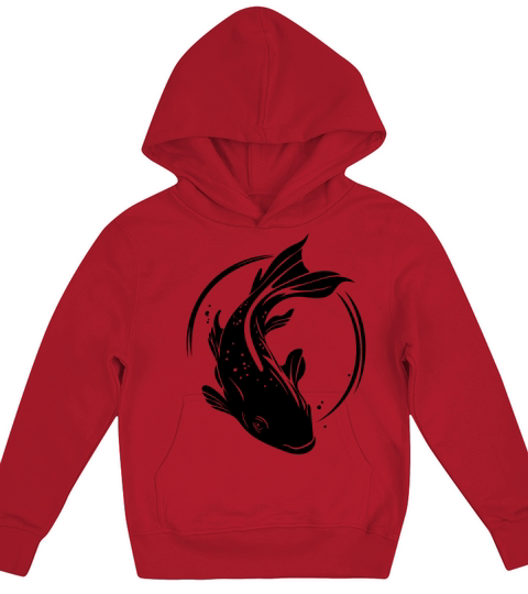 Koi Carp - Cute Vintage Carp Fish Kids Hoodie