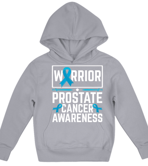 Prostate Cancer Warrior Prostate Cancer Awareness Kids Hoodie