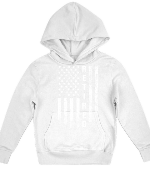 Retired 2023 Not My Problem Anymore USA Flag Kids Hoodie