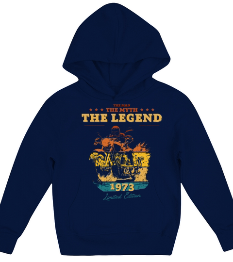 The Man The Myth The Legend 1973 Kids Hoodie