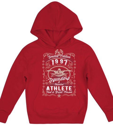 Vintage 1997 Swimmer Birthday Gift Sport Hobby Kids Hoodie