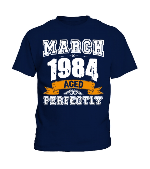 March 1984 Vintage Birthday Present Kids T-Shirt