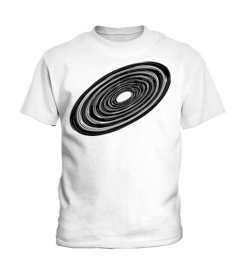 Three Dimensional Vintage Circle Disc Kids T-Shirt