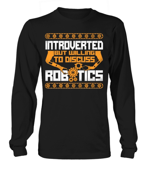 Robot Robotics Engineer Vintage Long sleeved Unisex