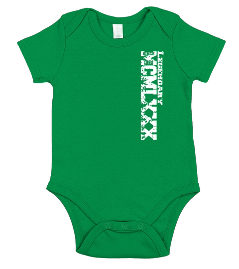 Birthday gift legandary vintage 1980 Short Sleeve Baby One-Piece