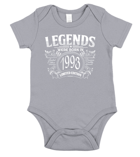 Born in 1993 Birthday Short Sleeve Baby One-Piece