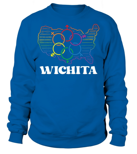 Wichita Pride Month Pride Flag LGBT Community LGBT Sweatshirt Unisex
