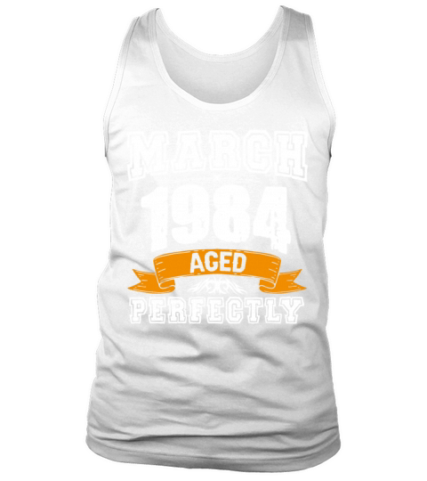 March 1984 Vintage Birthday Present Tank Top Unisex