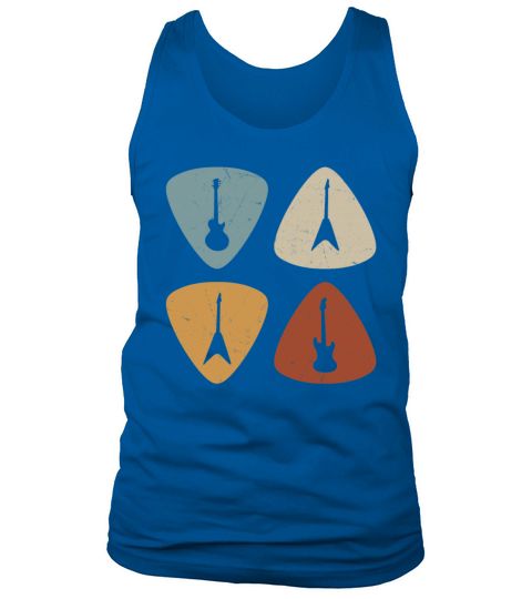 Vintage Guitar Plectrum Musician Tank Top Unisex