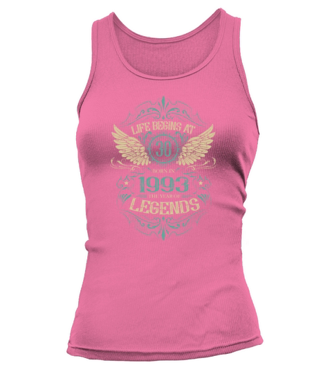 30th Birthday Vintage 1993 with Angel Wings Tank top Woman