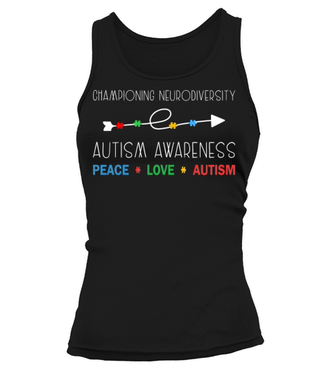 Championing Neurodiversity Autism Awareness Tank top Woman