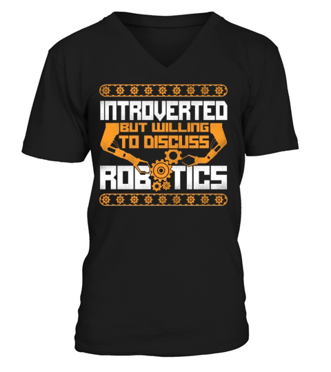 Robot Robotics Engineer Vintage V-Neck T-shirt