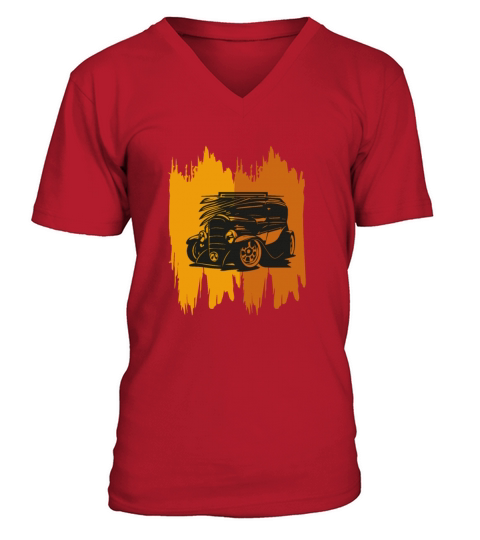 Vintage Cars V-Neck T-shirt