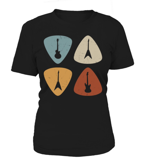 Vintage Guitar Plectrum Musician Women's T-Shirt