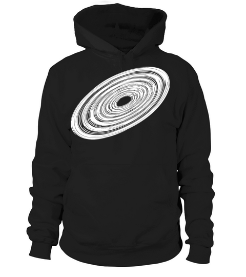 Three Dimensional Vintage Circle Disc Hoodie Unisex