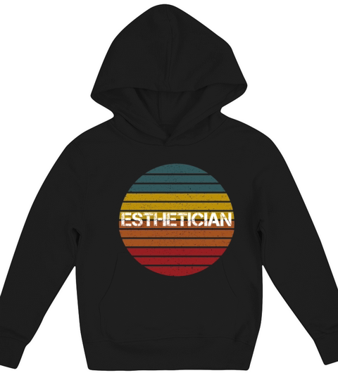 Esthetician Aesthetician Beautician Vintage Kids Hoodie