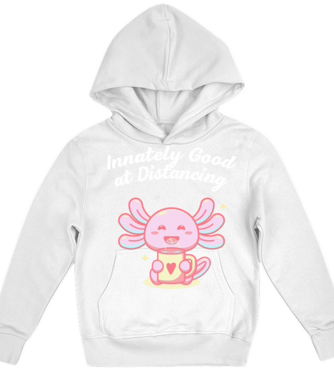 Innately Good at Distancing Introvert Pun Antisoci Kids Hoodie