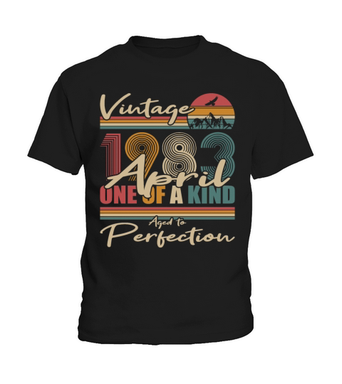 40th birthday april 1983 vintage 1983 Kids T-Shirt