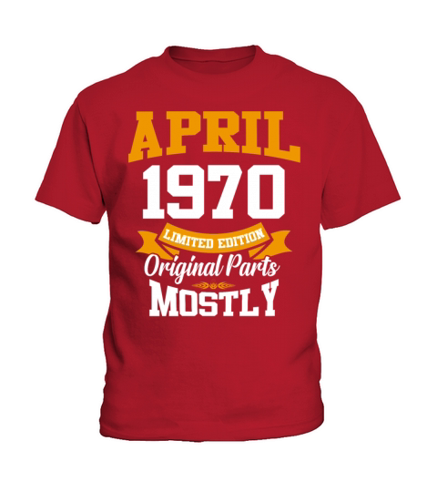 April 1970 Vintage Birthday Present Kids T-Shirt