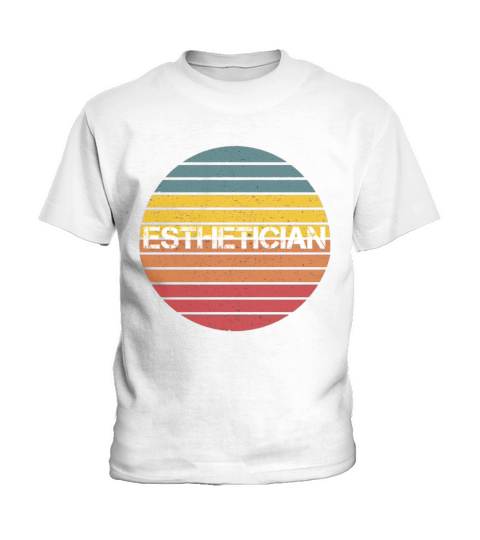 Esthetician Aesthetician Beautician Vintage Kids T-Shirt