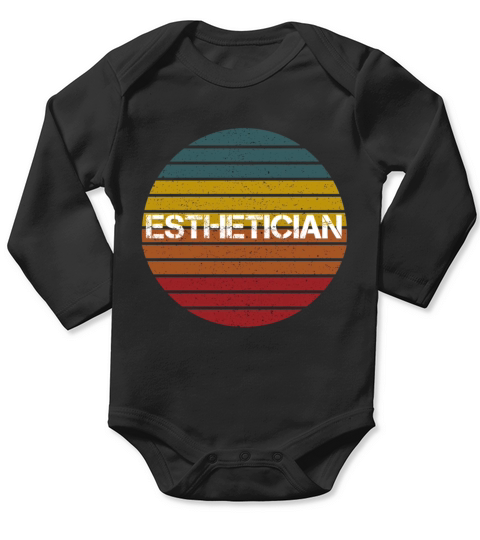 Esthetician Aesthetician Beautician Vintage Long Sleeve Baby One-Piece