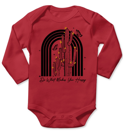 Retro Inspiration Quote Long Sleeve Baby One-Piece