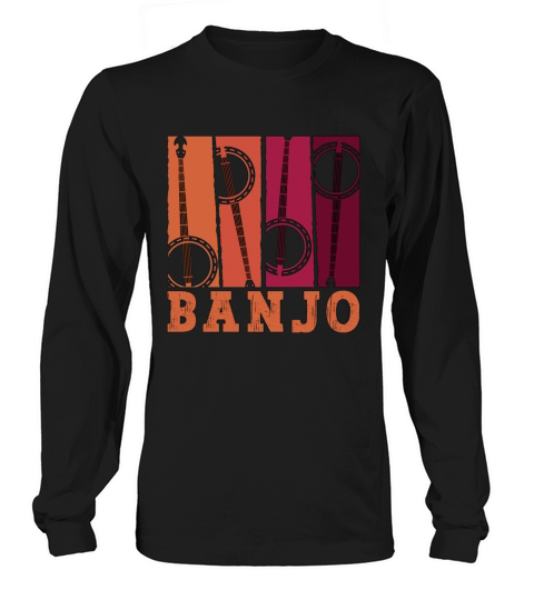 Banjo Acoustic Musical Instrument Loves Folk Music Long sleeved Unisex