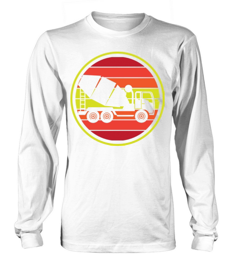 Vintage Construction Concrete Mixer Truck Long sleeved Unisex