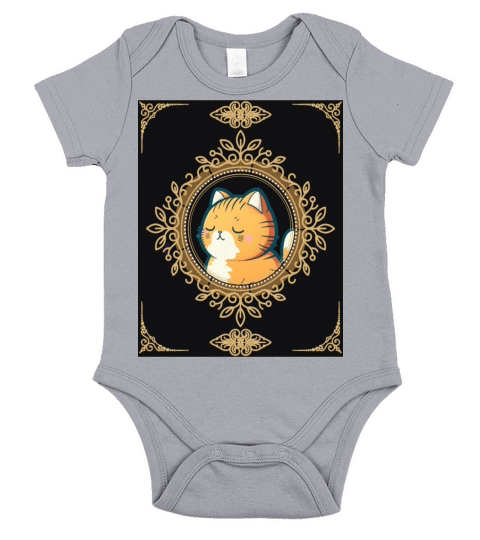 Cute Cat T shirt 01 Short Sleeve Baby One-Piece