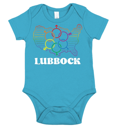 Lubbock Pride Month Pride Flag LGBT Community LGBT Short Sleeve Baby One-Piece