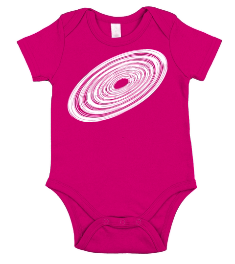 Three Dimensional Vintage Circle Disc Short Sleeve Baby One-Piece