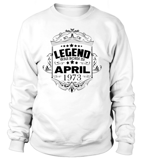Vintage 73rd birthday design birth month April Sweatshirt Unisex
