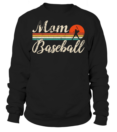 Vintage Baseball Mom Softball Mom Retro Sweatshirt Unisex