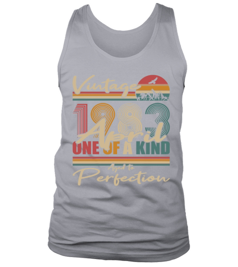 40th birthday april 1983 vintage 1983 Tank Top Unisex