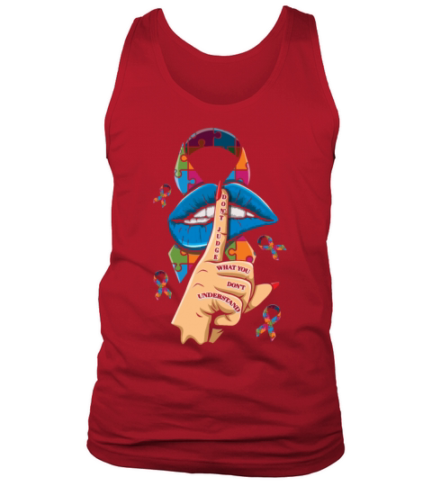 Do Not Judge Puzzle Autism Awareness Tank Top Unisex