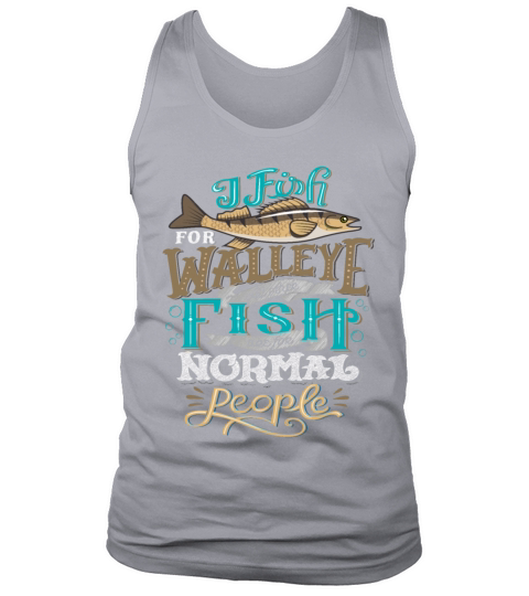 Funny Walleye Hunting Vintage Look Tank Top Unisex