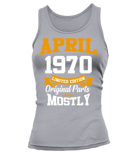 April 1970 Vintage Birthday Present Tank top Woman