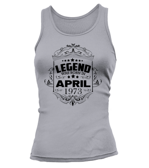 Vintage 73rd birthday design birth month April Tank top Woman