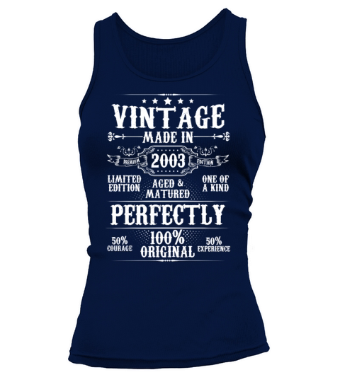 Vintage Made In 2003 Aged Matured Perfectly Tank top Woman