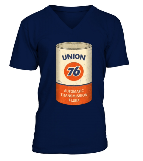 76 Union Oil Can Vintage V-Neck T-shirt