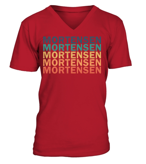 Mortensen Name T Shirt - Mortensen Vintage Retro N V-Neck T-shirt