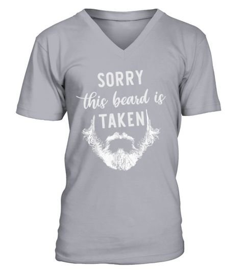 Sorry This Beard Is Taken Retro Vintage V-Neck T-shirt