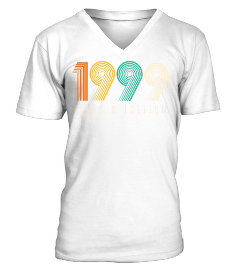 Vintage 1999 birthday birthdal 1999 V-Neck T-shirt