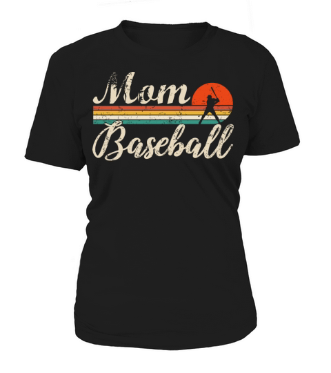 Vintage Baseball Mom Softball Mom Retro Women's T-Shirt