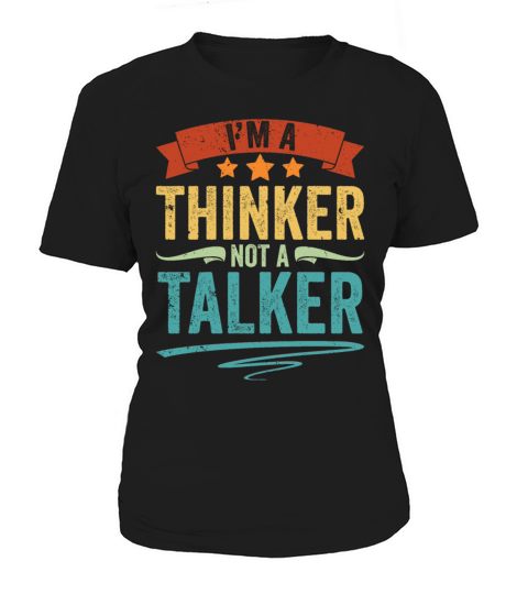 Vintage Introverted Personality I Am A Thinker Not Women's T-Shirt